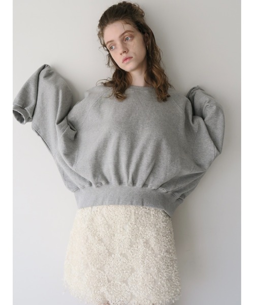 miies miim(ミーエスミーム)の「big raglan sweat(スウェット・レディース・グレー・FREE)」の3枚目の写真