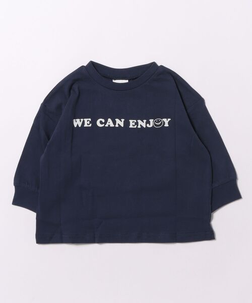 BREEZE(ブリーズ)の「グラフィックバリエーションロンT(Tシャツ/カットソー・キッズ・その他11/キナリ/ミント/ネイビー/ブラック/その他12/ピンク/ライム/グレー/オフホワイト・80/90/100/110/120/130/140/150)」の7枚目の写真