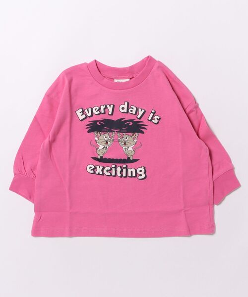 BREEZE(ブリーズ)の「グラフィックバリエーションロンT(Tシャツ/カットソー・キッズ・その他11/キナリ/ミント/ネイビー/ブラック/その他12/ピンク/ライム/グレー/オフホワイト・80/90/100/110/120/130/140/150)」の8枚目の写真