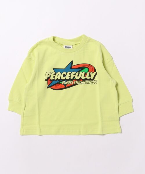 BREEZE(ブリーズ)の「グラフィックバリエーションロンT(Tシャツ/カットソー・キッズ・その他11/キナリ/ミント/ネイビー/ブラック/その他12/ピンク/ライム/グレー/オフホワイト・80/90/100/110/120/130/140/150)」の5枚目の写真