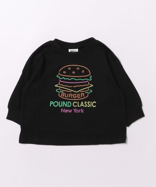 BREEZE(ブリーズ)の「グラフィックバリエーションロンT(Tシャツ/カットソー・キッズ・その他11/キナリ/ミント/ネイビー/ブラック/その他12/ピンク/ライム/グレー/オフホワイト・80/90/100/110/120/130/140/150)」の1枚目の写真