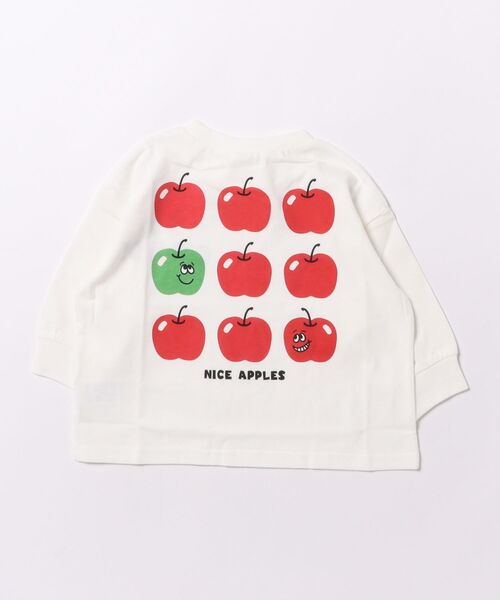 BREEZE(ブリーズ)の「グラフィックバリエーションロンT(Tシャツ/カットソー・キッズ・その他11/キナリ/ミント/ネイビー/ブラック/その他12/ピンク/ライム/グレー/オフホワイト・80/90/100/110/120/130/140/150)」の12枚目の写真