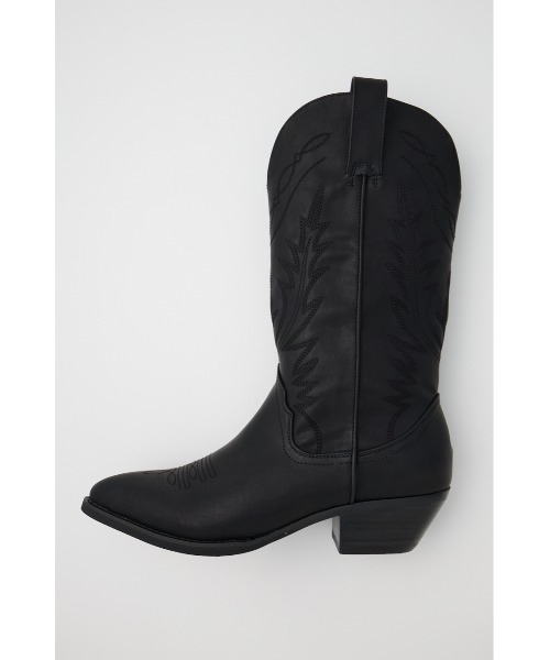 MOUSSY（マウジー）の「【26年SS新作】WESTERN ブーツ（ブーツ・レディース・ブラック/ブラウン・SMALL/MEDIUM/LARGE）」の3枚目の写真