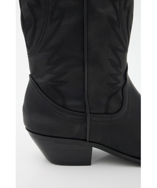 MOUSSY（マウジー）の「【26年SS新作】WESTERN ブーツ（ブーツ・レディース・ブラック/ブラウン・SMALL/MEDIUM/LARGE）」の8枚目の写真