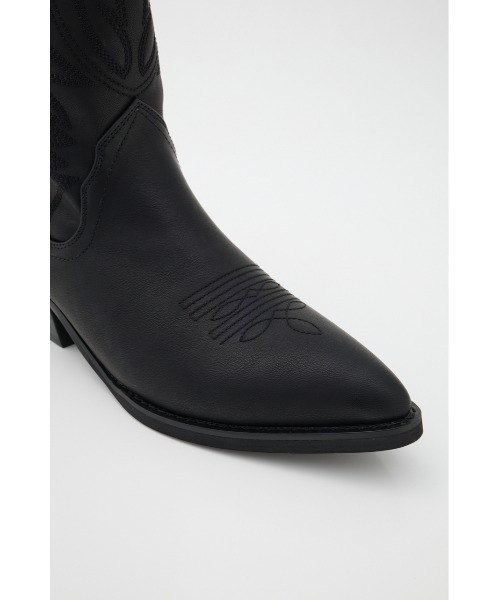 MOUSSY（マウジー）の「【26年SS新作】WESTERN ブーツ（ブーツ・レディース・ブラック/ブラウン・SMALL/MEDIUM/LARGE）」の10枚目の写真