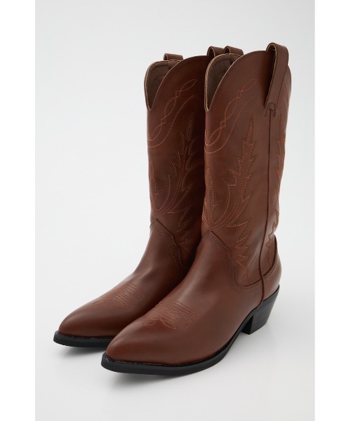 MOUSSY（マウジー）の「【26年SS新作】WESTERN ブーツ（ブーツ・レディース・ブラック/ブラウン・SMALL/MEDIUM/LARGE）」の14枚目の写真