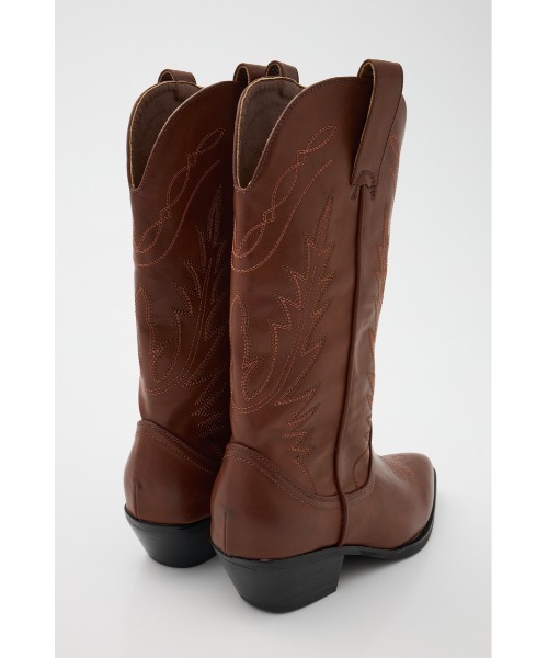 MOUSSY（マウジー）の「【26年SS新作】WESTERN ブーツ（ブーツ・レディース・ブラック/ブラウン・SMALL/MEDIUM/LARGE）」の16枚目の写真