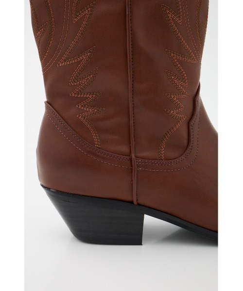 MOUSSY（マウジー）の「【26年SS新作】WESTERN ブーツ（ブーツ・レディース・ブラック/ブラウン・SMALL/MEDIUM/LARGE）」の18枚目の写真