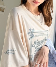 Java（ジャバ）の「《JaVa ジャバコラボ》ゆるっと1枚コーデの主役♪綿100%ヴィンテージプリント半袖刺繍ワンピース（ワンピース）」