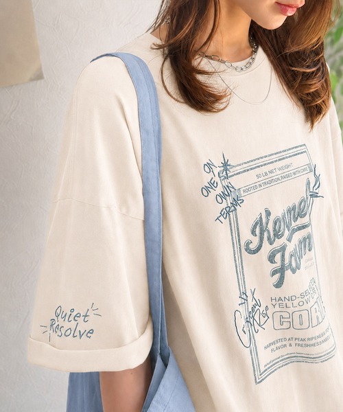 セール】《JaVa ジャバコラボ》ゆるっと1枚コーデの主役♪綿100