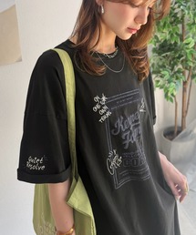 Java（ジャバ）の「《JaVa ジャバコラボ》ゆるっと1枚コーデの主役♪綿100%ヴィンテージプリント半袖刺繍ワンピース（ワンピース）」