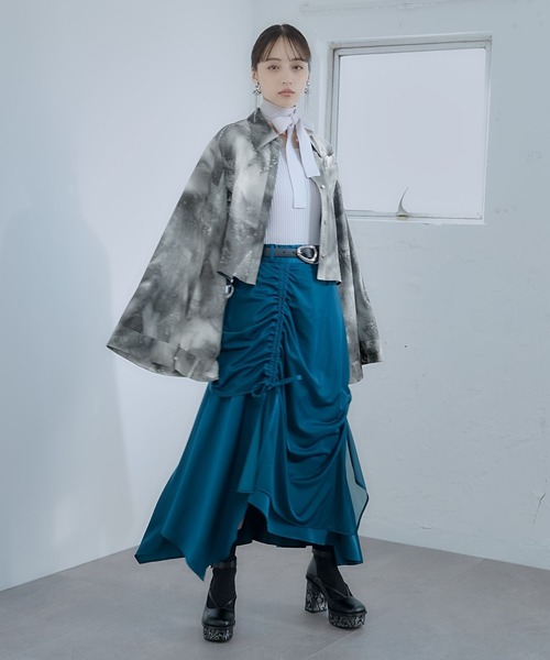 HARE（ハレ）の「ジャポモードシャツ(HARE)（シャツ/ブラウス・レディース・グレー/ブラック/パープル・FREE）」の6枚目の写真