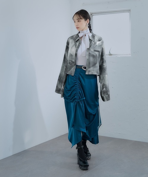 HARE（ハレ）の「ジャポモードシャツ(HARE)（シャツ/ブラウス・レディース・グレー/ブラック/パープル・FREE）」の5枚目の写真