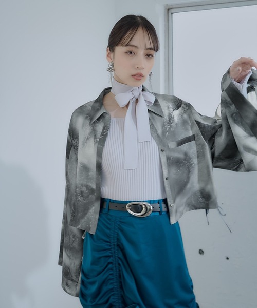 HARE（ハレ）の「ジャポモードシャツ(HARE)（シャツ/ブラウス・レディース・グレー/ブラック/パープル・FREE）」の13枚目の写真