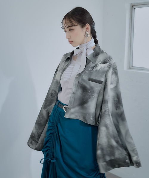 HARE（ハレ）の「ジャポモードシャツ(HARE)（シャツ/ブラウス・レディース・グレー/ブラック/パープル・FREE）」の14枚目の写真