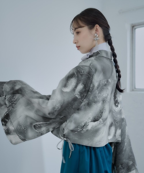 HARE（ハレ）の「ジャポモードシャツ(HARE)（シャツ/ブラウス・レディース・グレー/ブラック/パープル・FREE）」の16枚目の写真