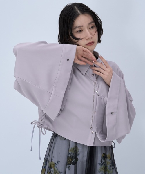 HARE（ハレ）の「ジャポモードシャツ(HARE)（シャツ/ブラウス・レディース・グレー/ブラック/パープル・FREE）」の17枚目の写真