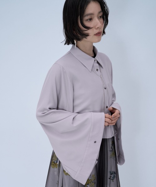 HARE（ハレ）の「ジャポモードシャツ(HARE)（シャツ/ブラウス・レディース・グレー/ブラック/パープル・FREE）」の19枚目の写真