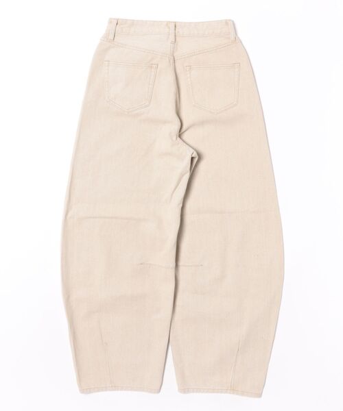 TRUNC（トランクエイティーエイト）の「Tuck Curve Pants / タックカーブパンツ（その他パンツ・レディース・ブラック/ベージュ・MEDIUM/SMALL）」の3枚目の写真
