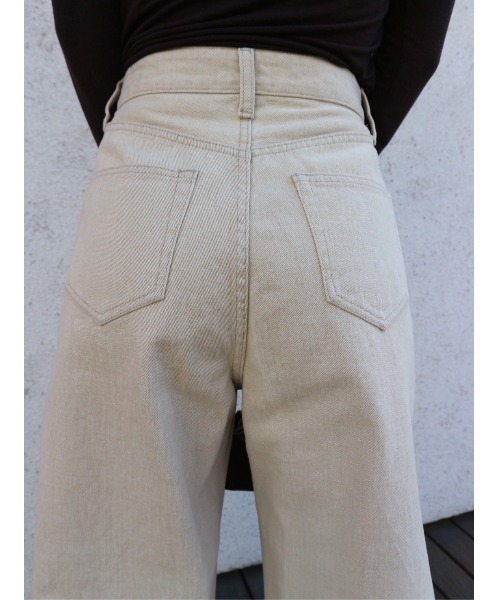 TRUNC（トランクエイティーエイト）の「Tuck Curve Pants / タックカーブパンツ（その他パンツ・レディース・ブラック/ベージュ・MEDIUM/SMALL）」の15枚目の写真