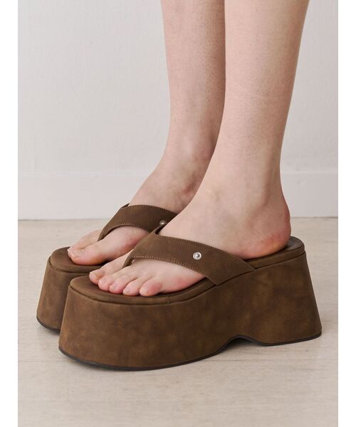 jouetie(ジュエティ)の「カバートングサンダルブーツ(サンダル・レディース・ブラック/ブラウン・MEDIUM/LARGE)」の19枚目の写真