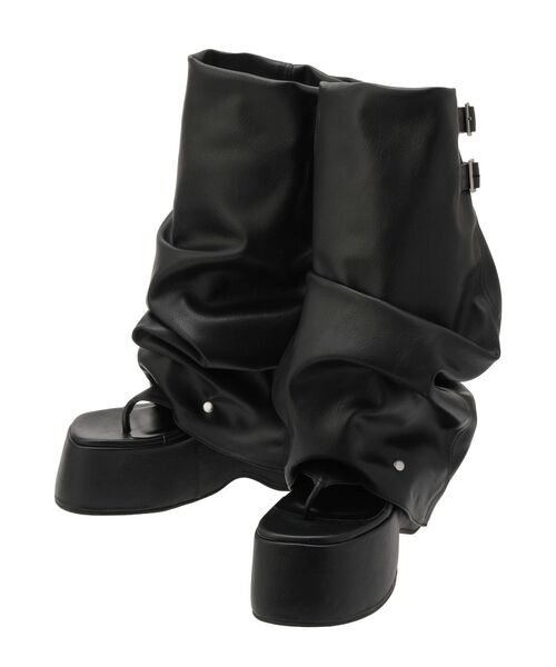 jouetie(ジュエティ)の「カバートングサンダルブーツ(サンダル・レディース・ブラック/ブラウン・MEDIUM/LARGE)」の9枚目の写真