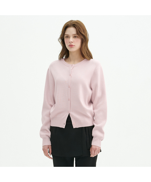 MICANE(ミケーネ)の「シアンベーシックカーディガン(カーディガン/ボレロ・レディース・スカイブルー/ピンク/クリーム・SMALL/MEDIUM/LARGE/X-LARGE)」の3枚目の写真