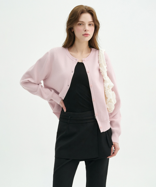 MICANE(ミケーネ)の「シアンベーシックカーディガン(カーディガン/ボレロ・レディース・スカイブルー/ピンク/クリーム・SMALL/MEDIUM/LARGE/X-LARGE)」の10枚目の写真