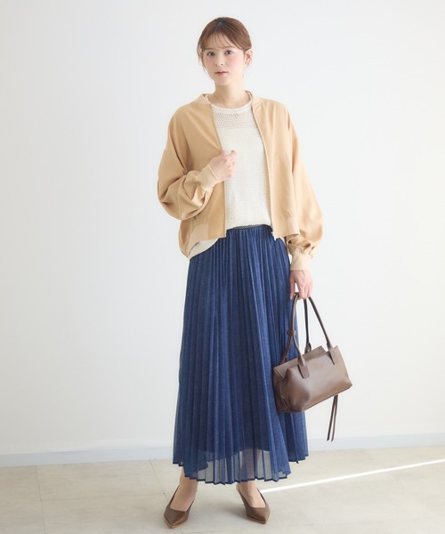 KATHARINE ROSS（キャサリンロス）の「【KATHARINE ROSS】さらっとブルゾン（ブルゾン・レディース・ベージュ/カーキ/ライトブルー・FREE）」の5枚目の写真