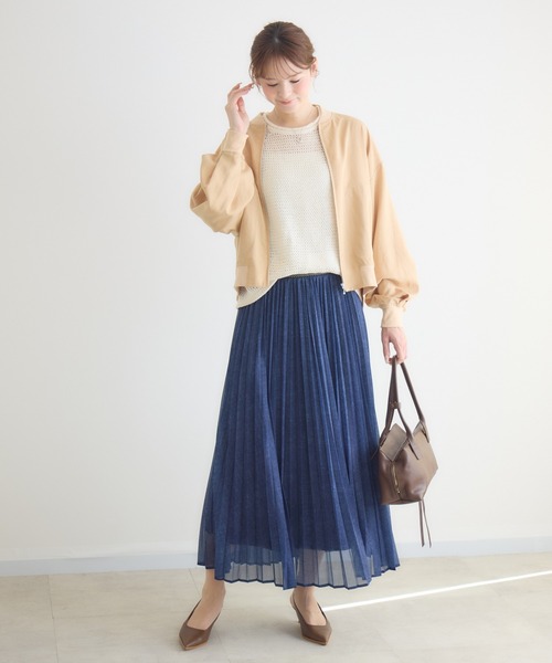 KATHARINE ROSS（キャサリンロス）の「【KATHARINE ROSS】さらっとブルゾン（ブルゾン・レディース・ベージュ/カーキ/ライトブルー・FREE）」の6枚目の写真