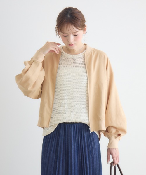 KATHARINE ROSS（キャサリンロス）の「【KATHARINE ROSS】さらっとブルゾン（ブルゾン・レディース・ベージュ/カーキ/ライトブルー・FREE）」の7枚目の写真