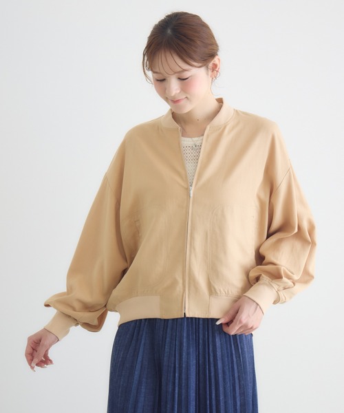 KATHARINE ROSS（キャサリンロス）の「【KATHARINE ROSS】さらっとブルゾン（ブルゾン・レディース・ベージュ/カーキ/ライトブルー・FREE）」の10枚目の写真