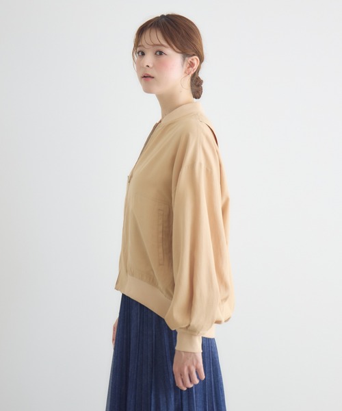 KATHARINE ROSS（キャサリンロス）の「【KATHARINE ROSS】さらっとブルゾン（ブルゾン・レディース・ベージュ/カーキ/ライトブルー・FREE）」の11枚目の写真