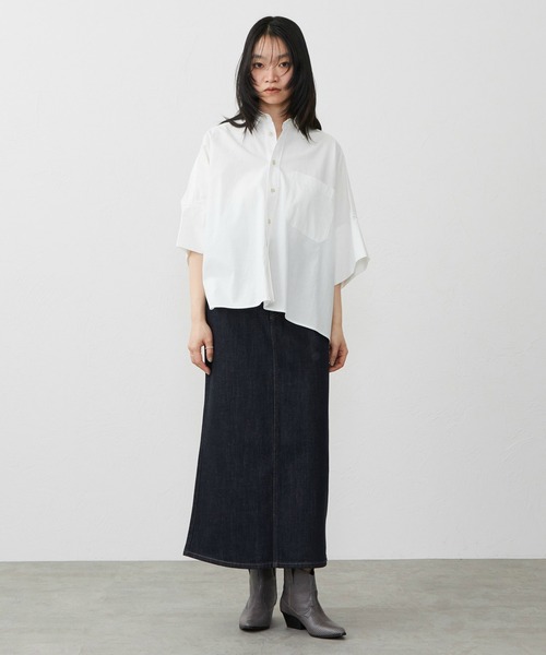 EDWIN（エドウィン）の「EDWIN エドウィン デニムロングスカート（デニムスカート・レディース・ブラック系その他/インディゴブルー/ライトインディゴブルー・MEDIUM/LARGE/SMALL）」の8枚目の写真