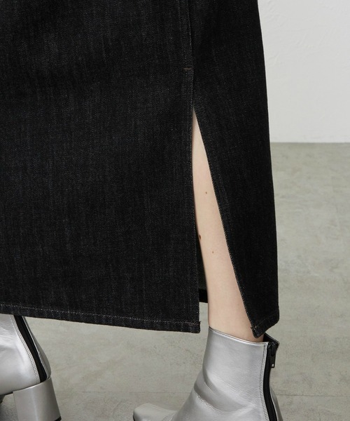 EDWIN（エドウィン）の「EDWIN エドウィン デニムロングスカート（デニムスカート・レディース・ブラック系その他/インディゴブルー/ライトインディゴブルー・MEDIUM/LARGE/SMALL）」の17枚目の写真