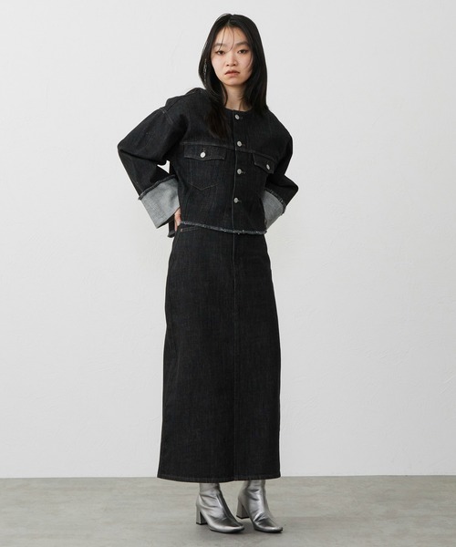 EDWIN（エドウィン）の「EDWIN エドウィン デニムロングスカート（デニムスカート・レディース・ブラック系その他/インディゴブルー/ライトインディゴブルー・MEDIUM/LARGE/SMALL）」の20枚目の写真