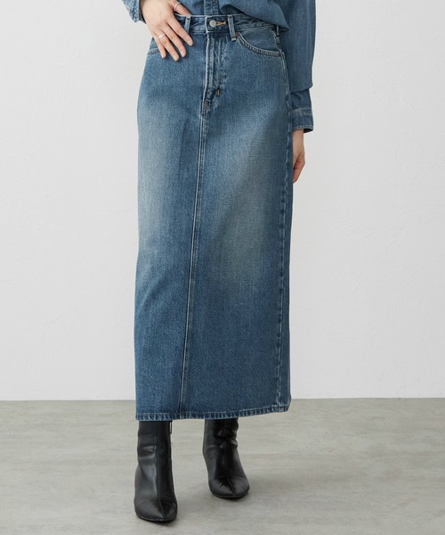 EDWIN（エドウィン）の「EDWIN エドウィン デニムロングスカート（デニムスカート・レディース・ブラック系その他/インディゴブルー/ライトインディゴブルー・MEDIUM/LARGE/SMALL）」の22枚目の写真