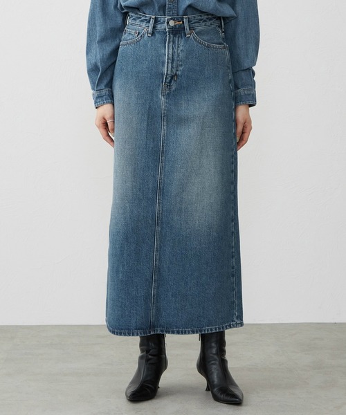 EDWIN（エドウィン）の「EDWIN エドウィン デニムロングスカート（デニムスカート・レディース・ブラック系その他/インディゴブルー/ライトインディゴブルー・MEDIUM/LARGE/SMALL）」の21枚目の写真