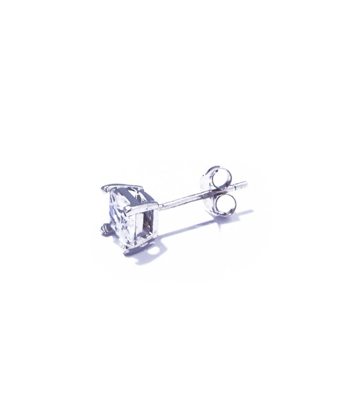 les bonbon(ルボンボン)の「【les bon bon】princess square pierce/プリンセス スクエア ピアス S BOB856(ピアス(両耳用)・レディース・シルバー・S)」の4枚目の写真