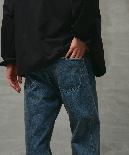 paradigm(パラダイム)の「【paradigm】ワイドレッグストレートデニム(デニムパンツ・メンズ・インディゴブルー・MEDIUM/SMALL/LARGE)」の6枚目の写真
