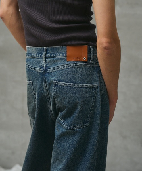 paradigm(パラダイム)の「【paradigm】ワイドレッグストレートデニム(デニムパンツ・メンズ・インディゴブルー・MEDIUM/SMALL/LARGE)」の8枚目の写真