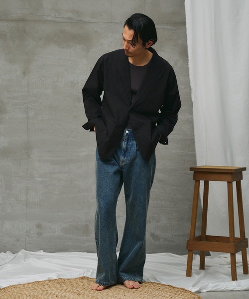 paradigm(パラダイム)の「【paradigm】ワイドレッグストレートデニム(デニムパンツ・メンズ・インディゴブルー・MEDIUM/SMALL/LARGE)」の9枚目の写真