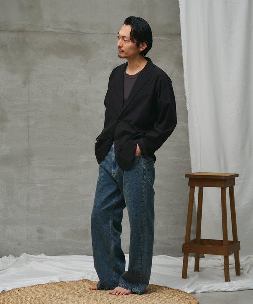 paradigm(パラダイム)の「【paradigm】ワイドレッグストレートデニム(デニムパンツ・メンズ・インディゴブルー・MEDIUM/SMALL/LARGE)」の11枚目の写真