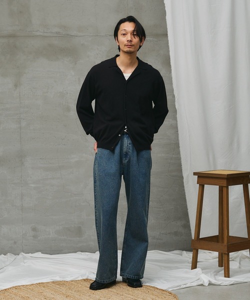 paradigm(パラダイム)の「【paradigm】ワイドレッグストレートデニム(デニムパンツ・メンズ・インディゴブルー・MEDIUM/SMALL/LARGE)」の12枚目の写真