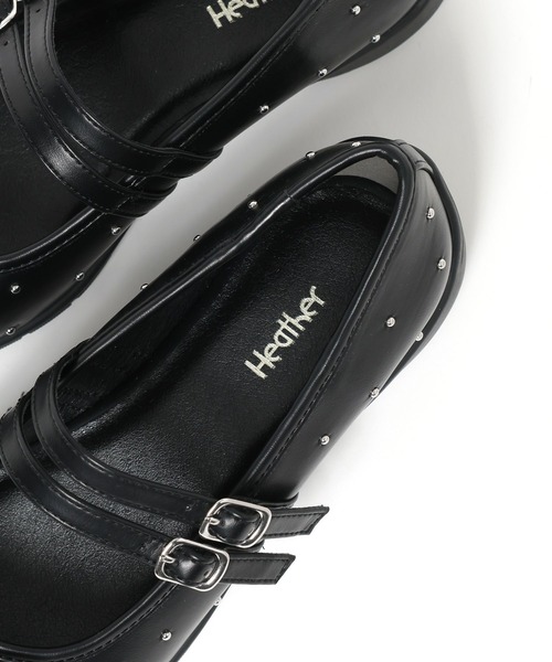 Heather(ヘザー)の「Bow付きスタッズパンプス 656079(パンプス・レディース・ブラック/アイボリー・L/M)」の12枚目の写真