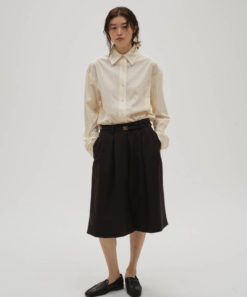 TODAYFUL（トゥデイフル）の「TODAYFUL Sidetuck Silky Shirts（シャツ/ブラウス・レディース・オフホワイト/ブラック/ライトグリーン・FREE）」の13枚目の写真