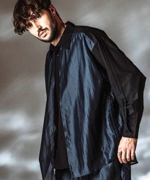 NO ID. | 【NO ID.】Drawstrings Layered Shirt / ドローストリングスレイヤードシャツ(シャツ/ブラウス)