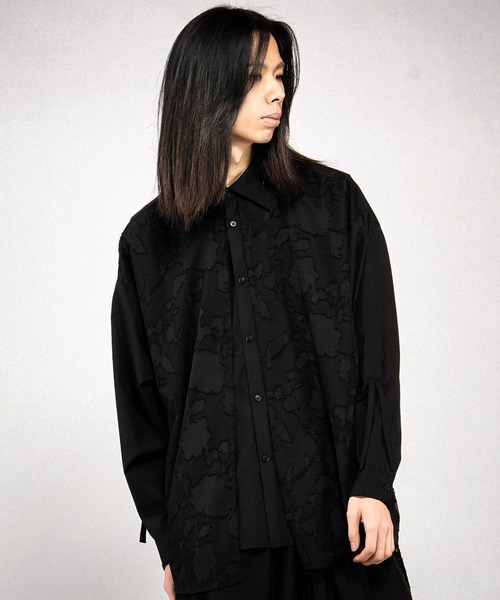 NO ID.（ノーアイディ）の「【NO ID.】Drawstrings Layered Shirt / ドローストリングスレイヤードシャツ（シャツ/ブラウス・メンズ・その他22/ブラック/グレー・ONE SIZE）」の21枚目の写真