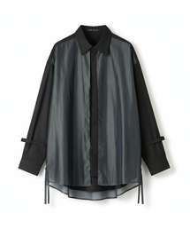 NO ID.（ノーアイディ）の「【NO ID.】Drawstrings Layered Shirt / ドローストリングスレイヤードシャツ（シャツ/ブラウス）」