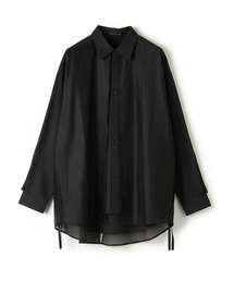 NO ID.（ノーアイディ）の「【NO ID.】Drawstrings Layered Shirt / ドローストリングスレイヤードシャツ（シャツ/ブラウス）」